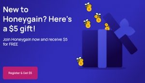 5 dollars bonus registration with honey gain