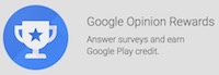 google opinion rewards paid surveys